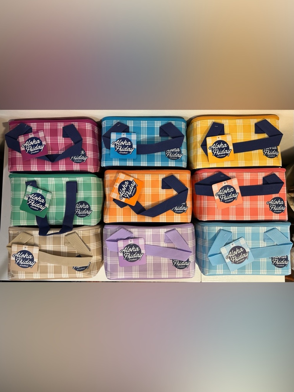 Aloha Friday Palaka Tote Bags (lot of 13 items)